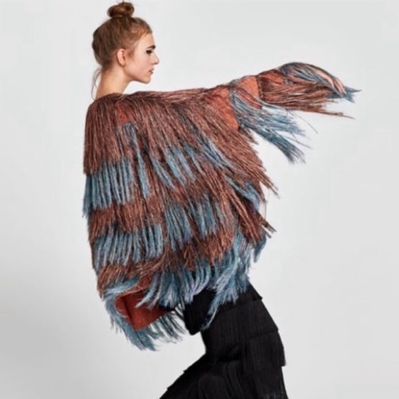 Zara metallic fringe cardigan 😍 - Picture 4 of 6